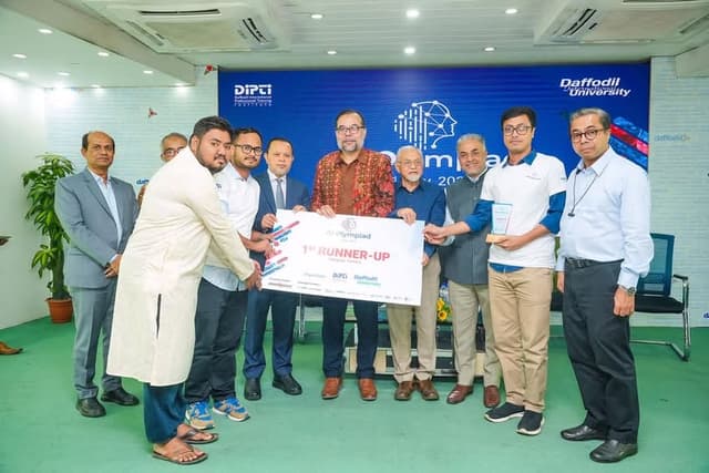 1st Runner-Up position at the National AI Olympiad 2025